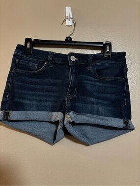 SO Dark Indigo Cuffed Denim Shorts